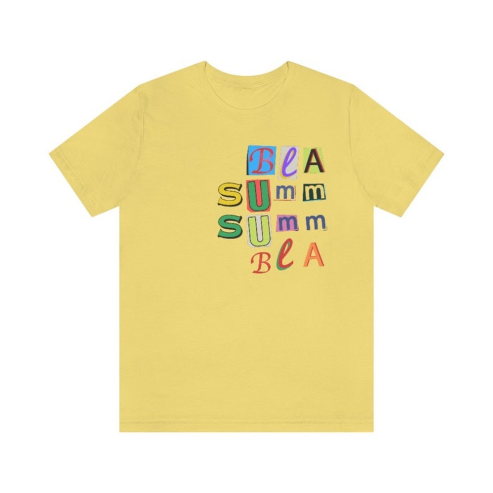 Black Summer Unisex Summer Jersey Short Sleeve Tee